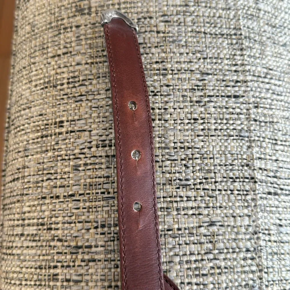 Vintage/New SS & leather Polo Ralph Lauren belt